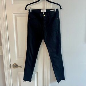 Frame Denim ‘Le High Skinny’ Black Jeans